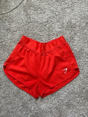 Gymshark Women's Orange Athletic Running Shorts